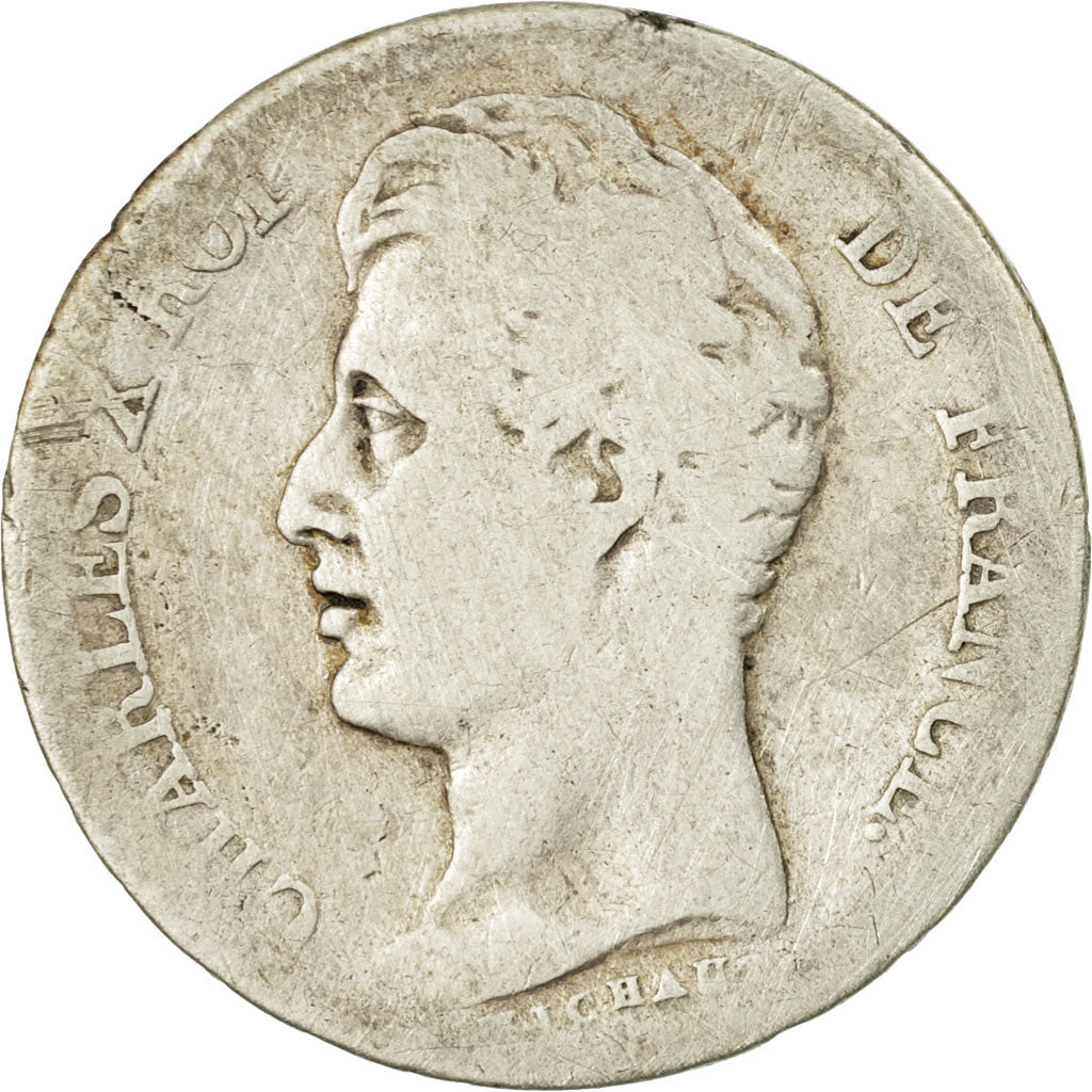 Münze, Frankreich, Charles X, Franc, 1825, Lille, SGE+, Silber, KM:724.13