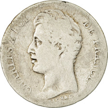 Münze, Frankreich, Charles X, Franc, 1825, Lille, SGE+, Silber, KM:724.13