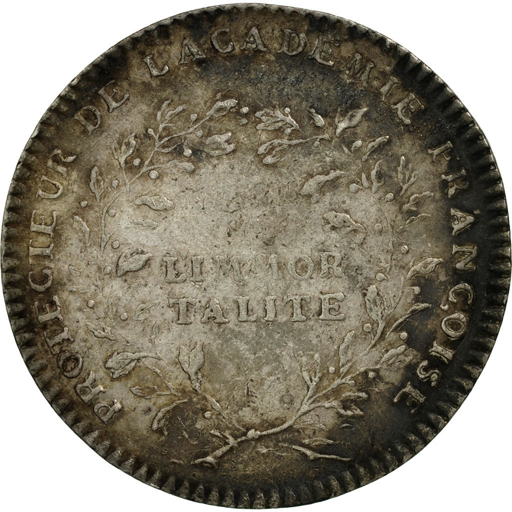 Frankreich, Token, Louis XV, Académie Française, SS+, Silber, Feuardent:4377