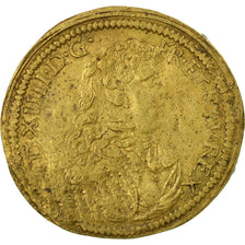 France, Token, Louis XIV, Bâtiments du roi, 1676, Nuremberg, VF(20-25), Brass