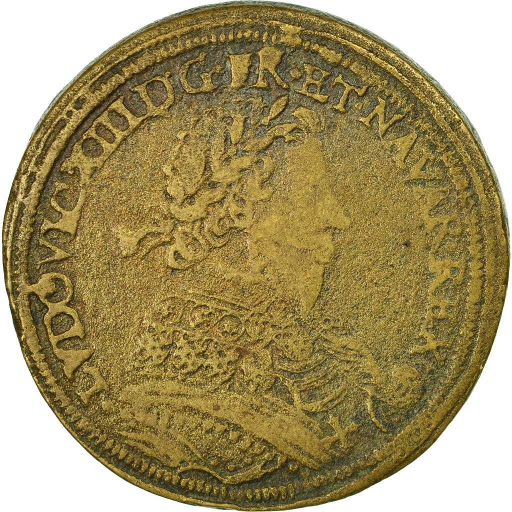 France, Count Token, Louis XIII, Nuremberg, VF(30-35), Brass