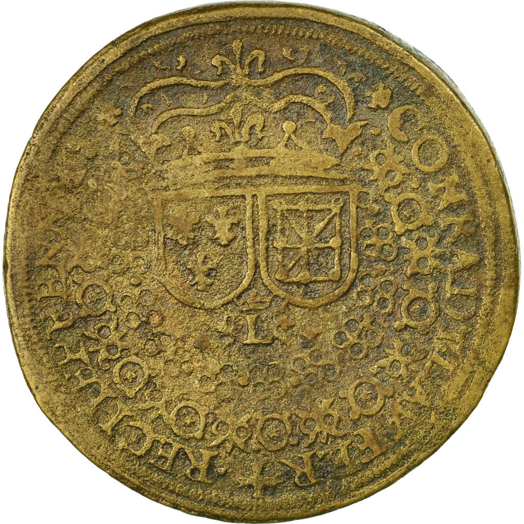 France, Count Token, Louis XIII, Nuremberg, VF(30-35), Brass