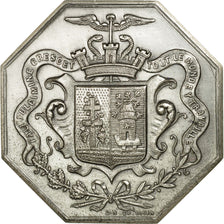 France, Token, Chambre de Commerce d'Elbeuf, 1862, MS(63), Silver