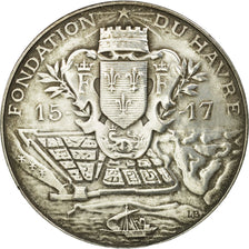 France, Token, Chambre de Commerce du Havre, 1909, Bottée, AU(50-53), Silver