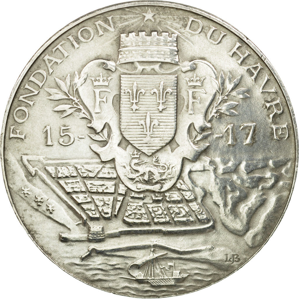Frankreich, Token, Chambre de Commerce du Havre, 1909, Bottée, VZ, Silber