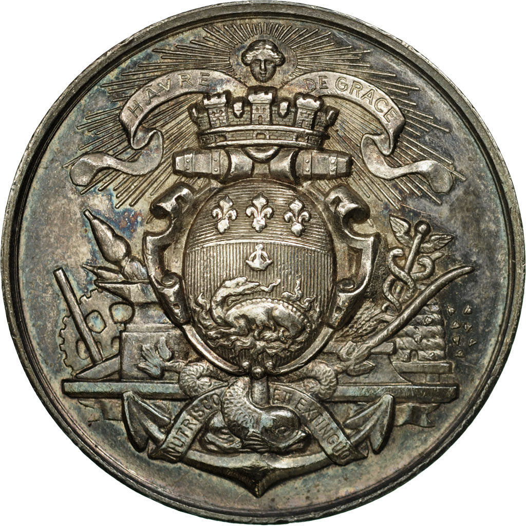 France, Token, Chambre de Commerce du Havre, MS(60-62), Silver