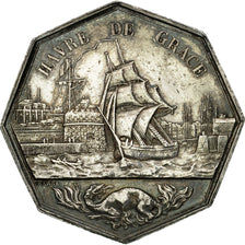 France, Token, Chambre de Commerce du Havre, Barre, AU(55-58), Silver
