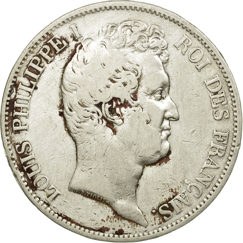 Munten, Frankrijk, Louis-Philippe, 5 Francs, 1830, Paris, FR, Zilver, KM:736.1