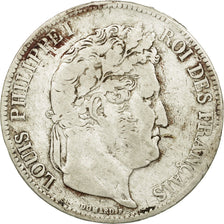 Coin, France, Louis-Philippe, 5 Francs, 1840, Paris, VF(20-25), Silver