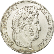 Coin, France, Louis-Philippe, 5 Francs, 1839, Rouen, AU(55-58), Silver