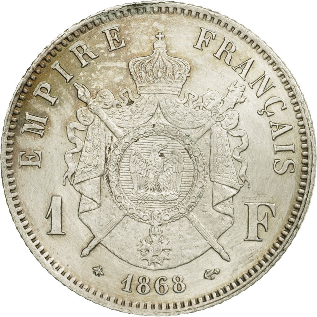 Monnaie, France, Napoléon III, Franc, 1868, Paris, SUP, Argent