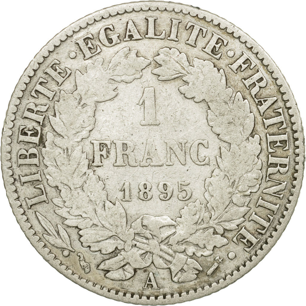 Münze, Frankreich, Cérès, Franc, 1895, Paris, S+, Silber, KM:822.1