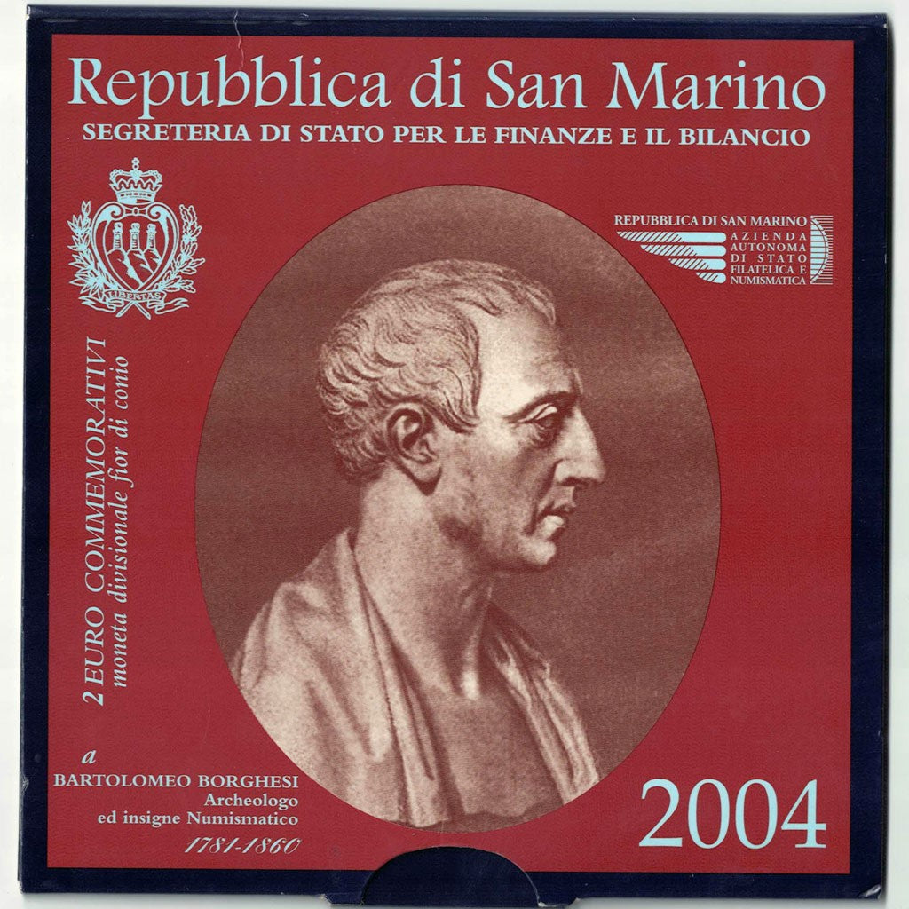San Marino, 2 Euro, 2004, MS, Bi-Metallic