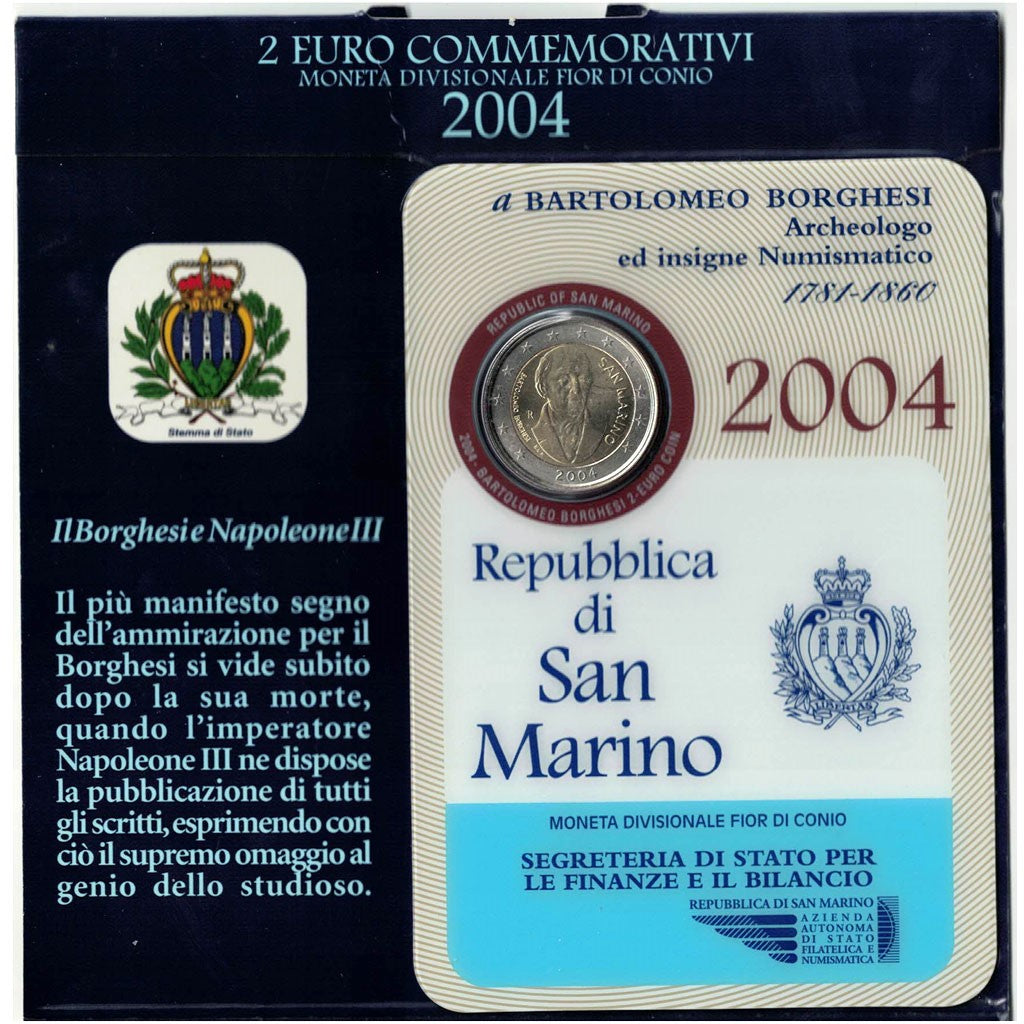 San Marino, 2 Euro, 2004, MS, Bi-Metallic