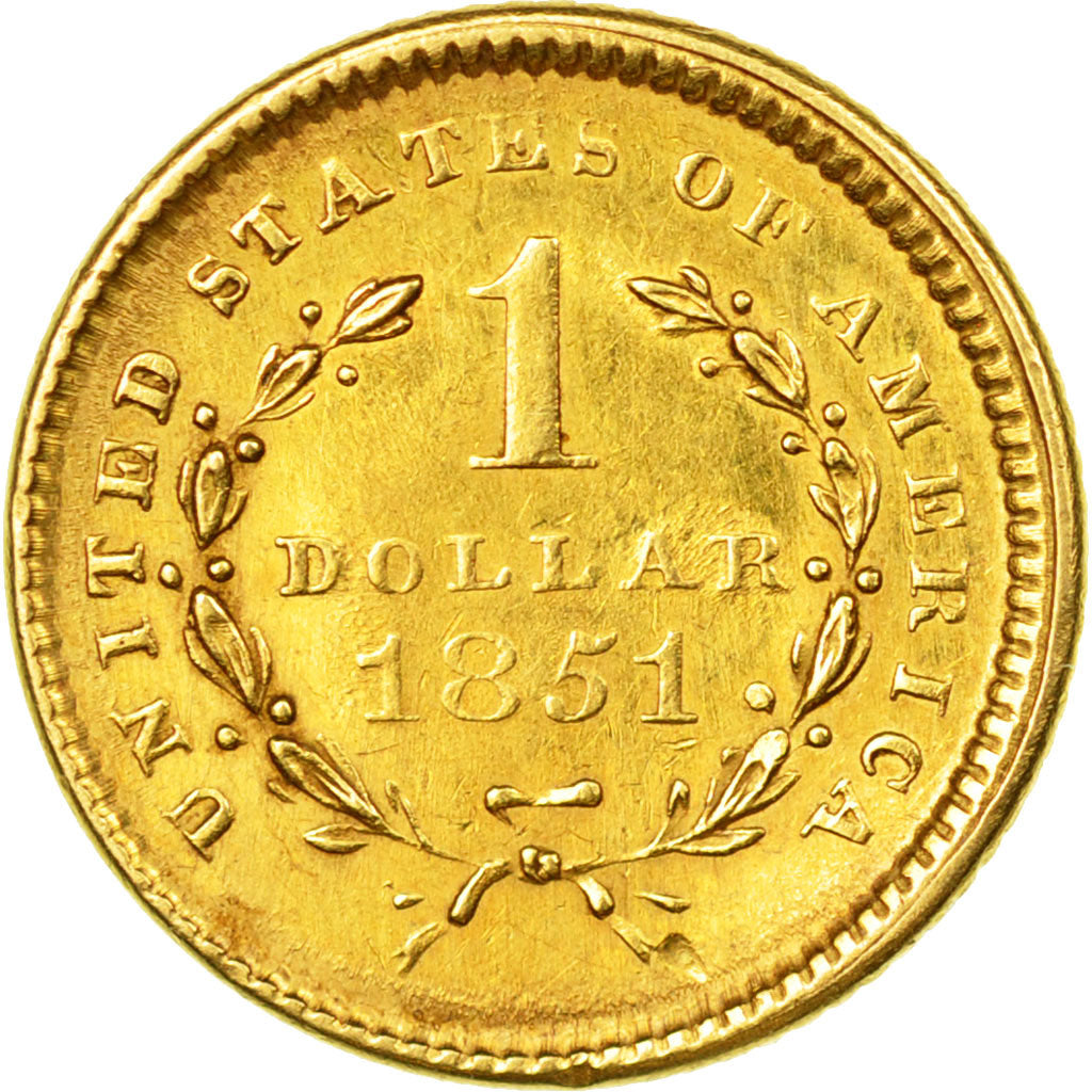 Moneda, Estados Unidos, Liberty Head - Type 1, Dollar, 1851, U.S. Mint