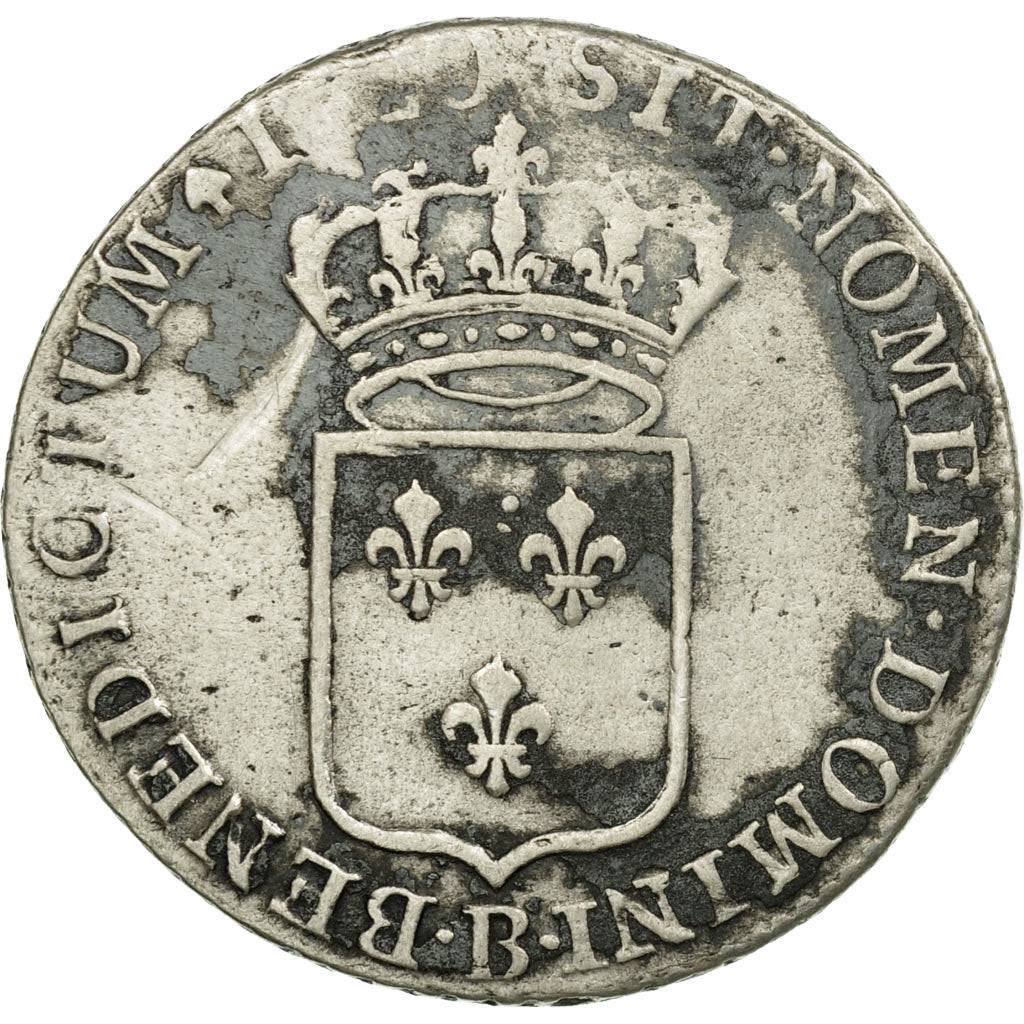 Moneta, Francia, Louis XV, 1/3 Écu de France, 1/3 Ecu, 1720, Rouen, MB+