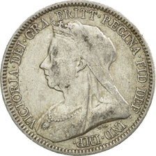 Coin, Great Britain, Victoria, 6 Pence, 1893, EF(40-45), Silver, KM:779