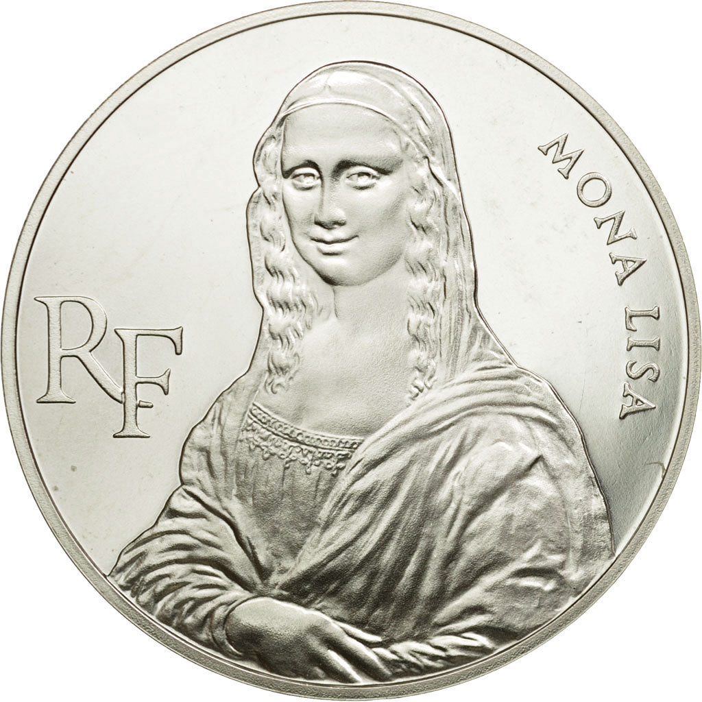 Moneta, Francia, Mona Lisa, 100 Francs, 1993, ESSAI, FDC, Argento, KM:1017