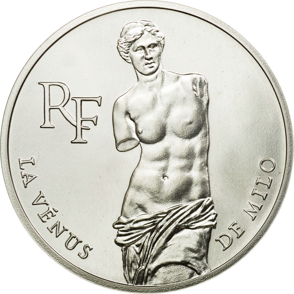 Coin, France, Vénus de Milo, 100 Francs, 1993, ESSAI, MS(65-70), Silver