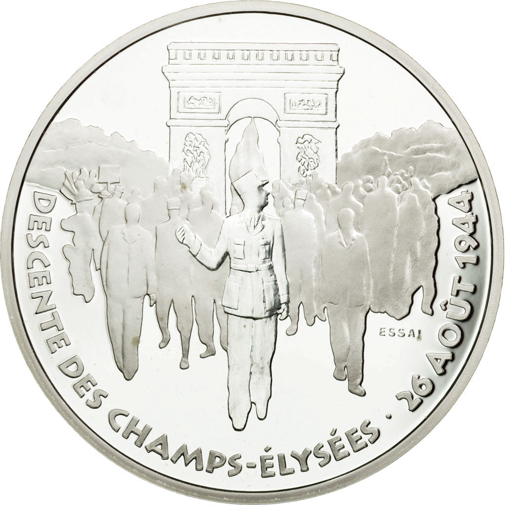 Coin, France, Libération de Paris, 100 Francs, 1994, ESSAI, MS(65-70), Silver