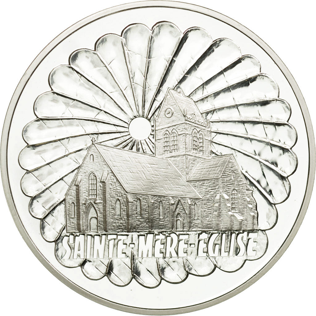 Moneta, Francia, Sainte-Mère-Eglise, 100 Francs, 1994, ESSAI, FDC, Argento