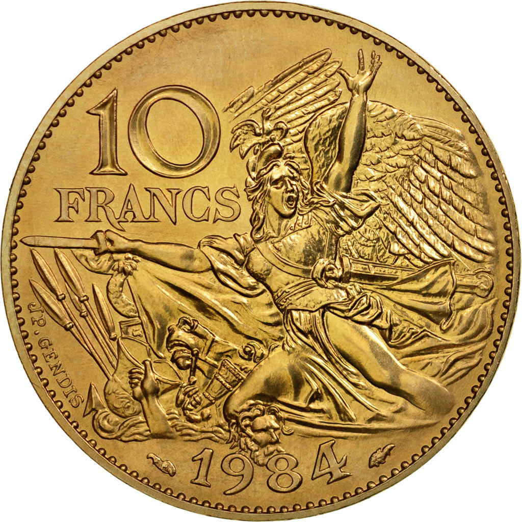 Münze, Frankreich, François Rude, 10 Francs, 1984, ESSAI, STGL, Nickel-Bronze