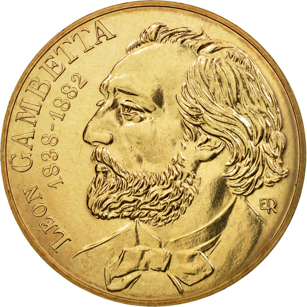 Coin, France, Gambetta, 10 Francs, 1982, ESSAI, MS(65-70), Copper-nickel