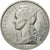 Moneda, La Reunión, 5 Francs, 1955, Paris, ESSAI, SC, Aluminio, KM:E5
