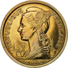 Coin, Réunion, 2 Francs, 1948, Paris, ESSAI, MS(60-62), Copper-nickel, KM:E4