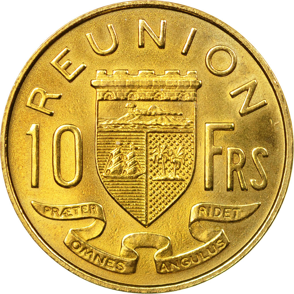Coin, Réunion, 10 Francs, 1955, Paris, ESSAI, MS(63), Aluminum-Bronze, KM:E6