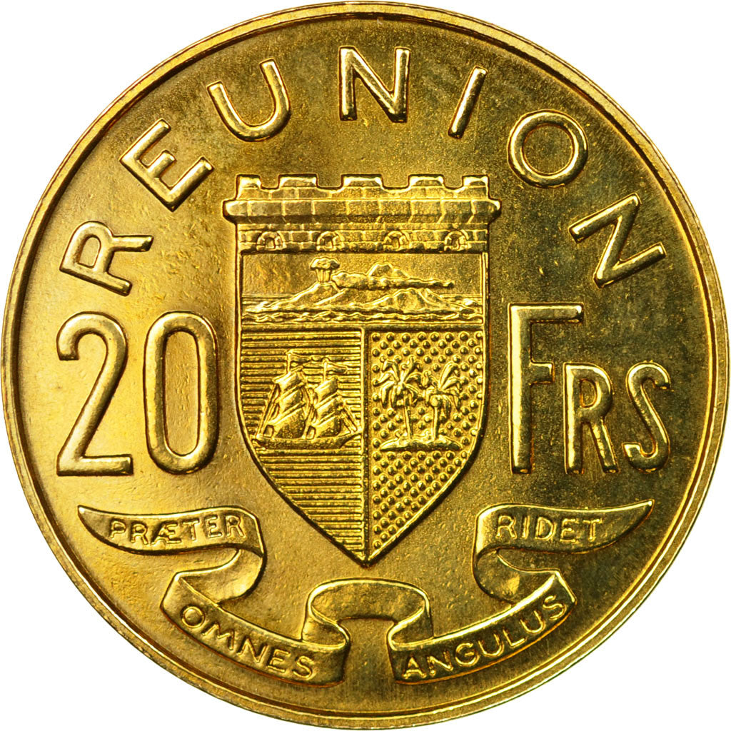 Coin, Réunion, 20 Francs, 1955, Paris, ESSAI, MS(63), Aluminum-Bronze, KM:E7