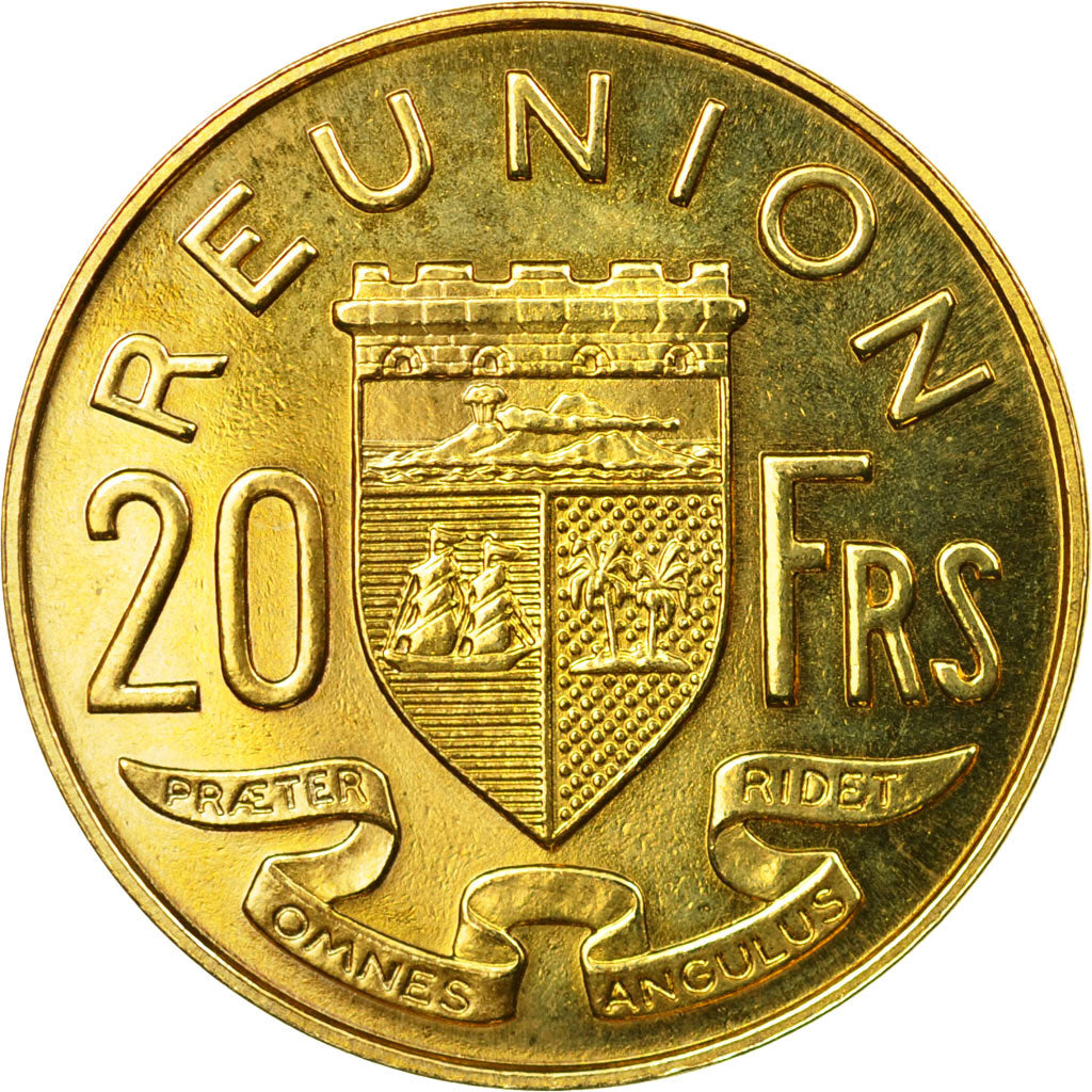 Coin, Réunion, 20 Francs, 1955, Paris, ESSAI, MS(63), Aluminum-Bronze, KM:E7