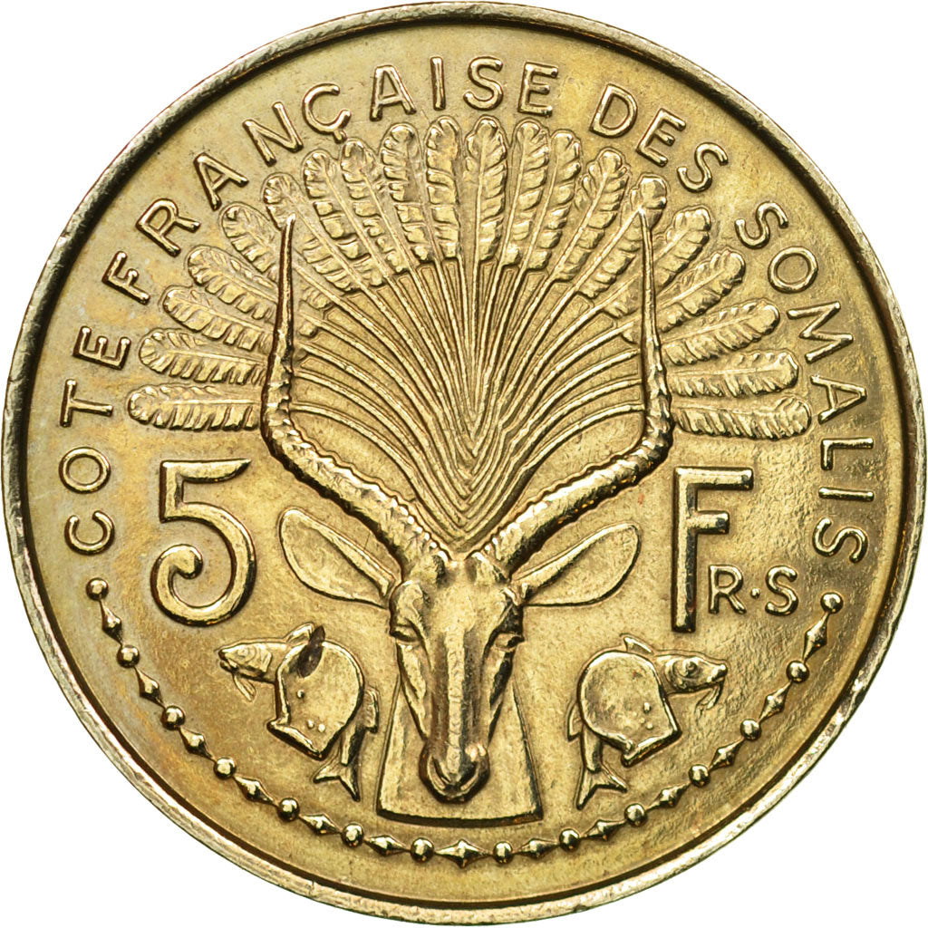 Coin, French Somaliland, 5 Francs, 1948, Paris, ESSAI, MS(60-62), Copper-nickel