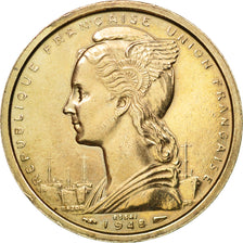 Coin, French Somaliland, 2 Francs, 1948, Paris, ESSAI, MS(60-62), Copper-nickel