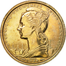 Coin, French Somaliland, 2 Francs, 1948, Paris, ESSAI, MS(60-62), Copper-nickel