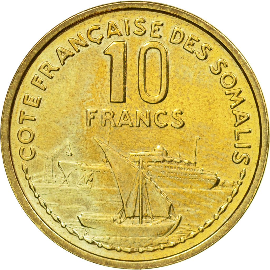 Monnaie, Côte française des Somalis, 10 Francs, 1965, Paris, ESSAI, SUP+