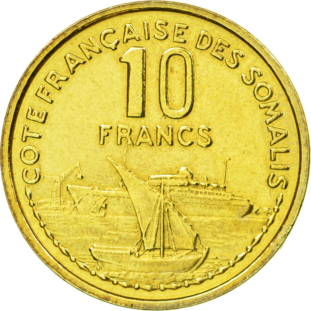 Coin, French Somaliland, 10 Francs, 1965, Paris, ESSAI, MS(60-62)