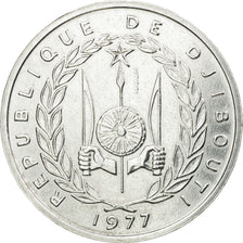 Coin, Djibouti, 5 Francs, 1977, Paris, ESSAI, MS(63), Aluminum, KM:E3