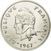 Coin, French Polynesia, 20 Francs, 1967, Paris, ESSAI, MS(60-62), Nickel, KM:E2