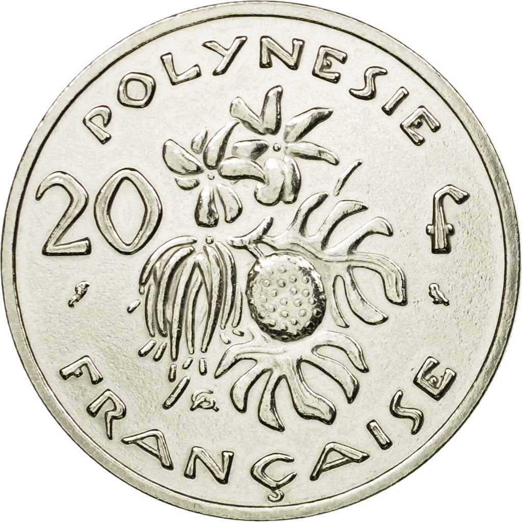 Coin, French Polynesia, 20 Francs, 1967, Paris, ESSAI, MS(60-62), Nickel, KM:E2