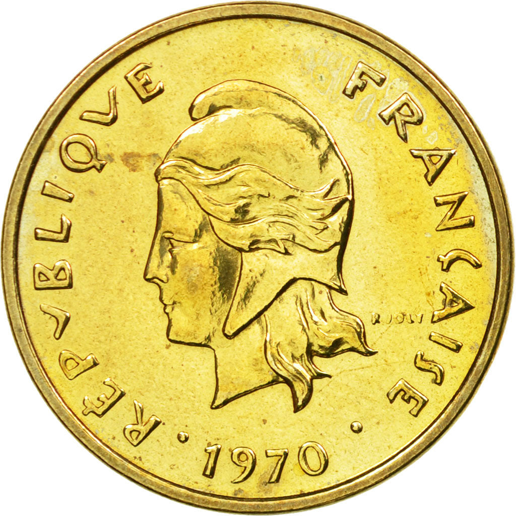 Coin, New Hebrides, 2 Francs, 1970, Paris, ESSAI, MS(60-62)