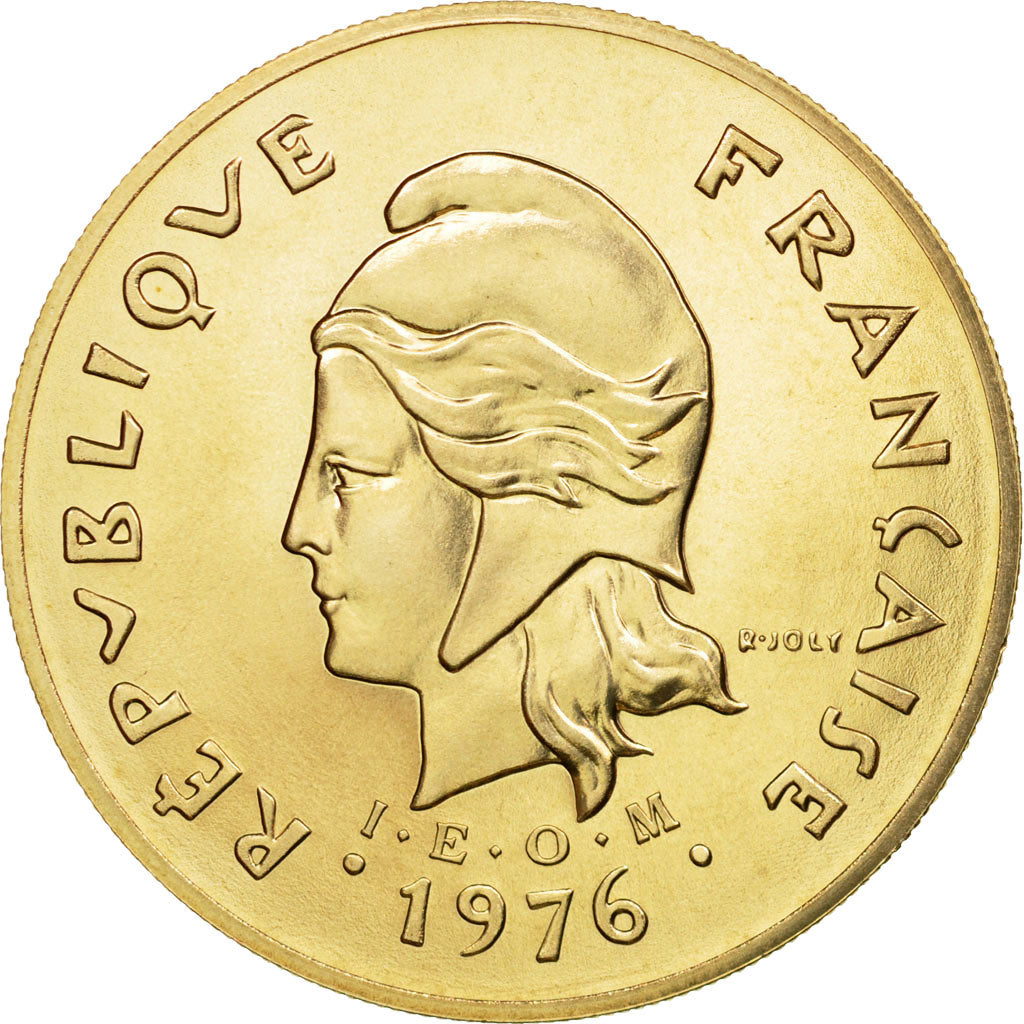 Coin, French Polynesia, 100 Francs, 1976, Paris, ESSAI, MS(65-70)