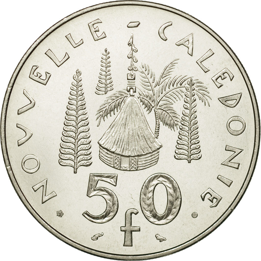 Coin, New Caledonia, 50 Francs, 1967, Paris, ESSAI, MS(65-70), Nickel, KM:E13