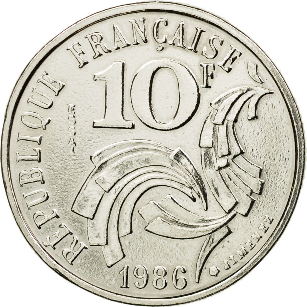 Coin, France, 10 Francs, 1986, Pessac, ESSAI, MS(60-62), Nickel, KM:E132
