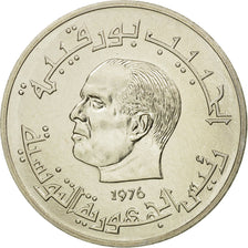 Coin, Tunisia, Habib Bourguiba, 1/2 Dinar, 1976, Paris, ESSAI, MS(65-70)