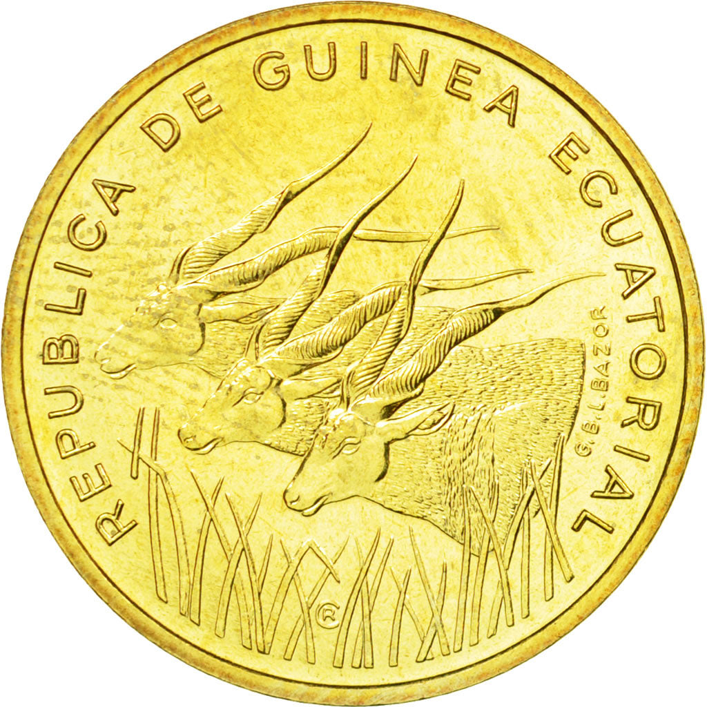 Coin, Equatorial Guinea, 5 Francos, 1985, Paris, ESSAI, MS(65-70)