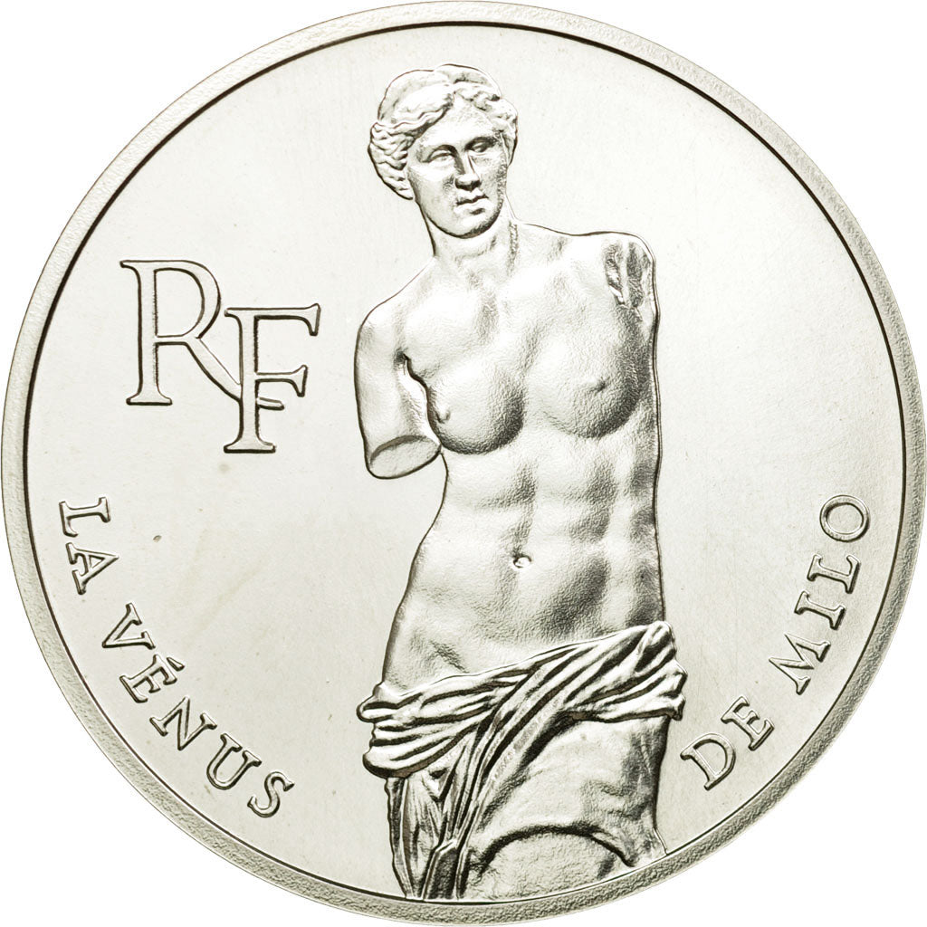 Coin, France, Vénus de Milo, 100 Francs, 1993, ESSAI, MS(65-70), Silver