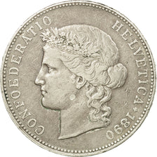 Monnaie, Suisse, Confédération Helvétique, 5 Francs, 1890, Bern, TTB, Argent