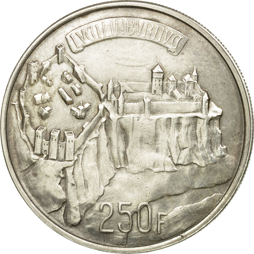 Coin, Luxembourg, Charlotte, 250 Francs, 1963, MS(60-62), Silver, KM:53.1