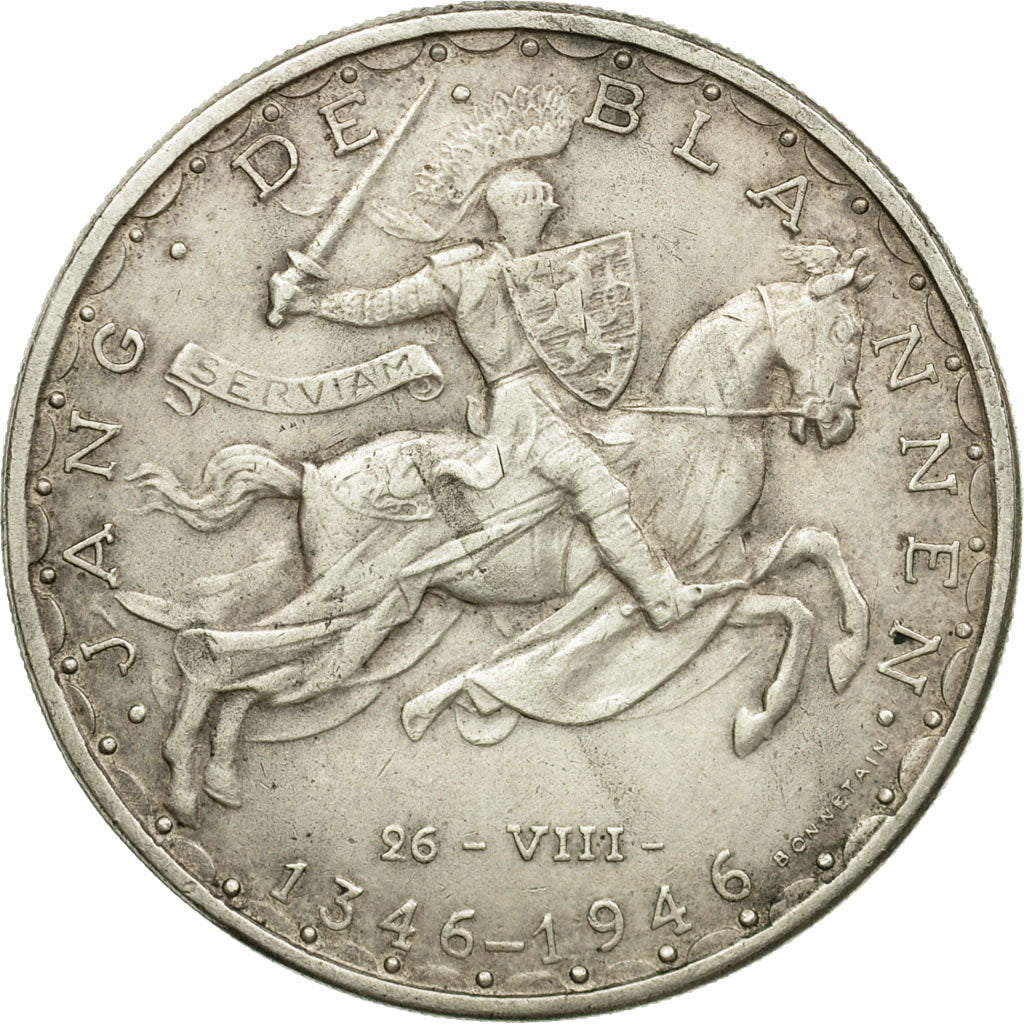 Coin, Luxembourg, Prince Jean, 100 Francs, 1946, AU(50-53), Silver, KM:49